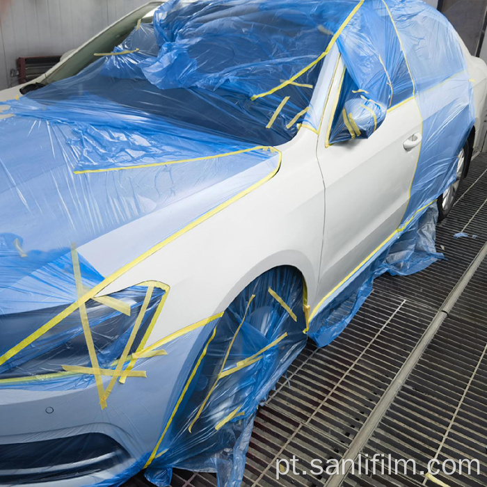 Opção de tamanho para película protetora de pintura transformada